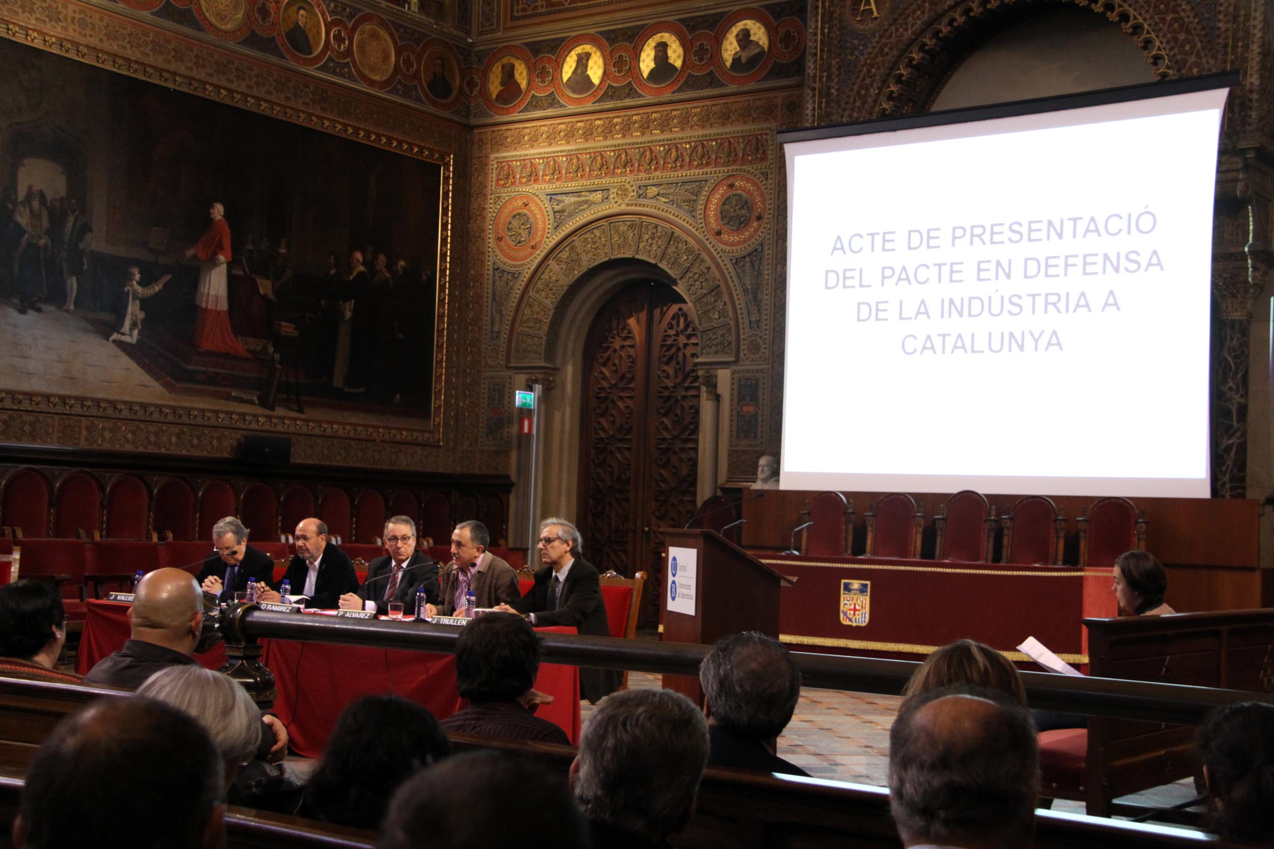 Un moment de l’acte celebrat a l’edifici històric de la UB. Foto: Universitat de Barcelona