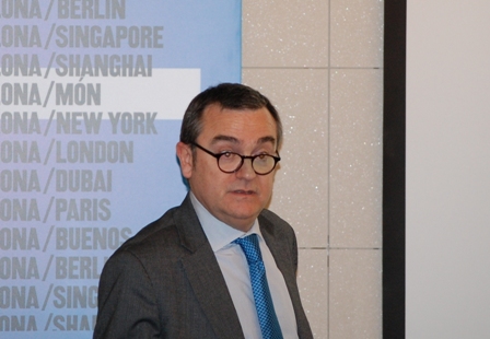 Joan Miquel Hernández, Head of the Business Development Division at the Government of Catalonia’s Ministry for Business and Labour, during his address