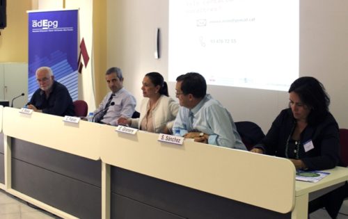 L-R: Jordi Cuyàs, Carles Rivera, Cristina Fabián, Eusebi Graners and Susanna Sánchez. Photo: ADEPG