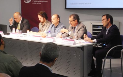 D’esq. a dta.: Josep Miquel Piqué, Eduard Navarro, Carles Ruiz, Miquel Barceló i Xavier López