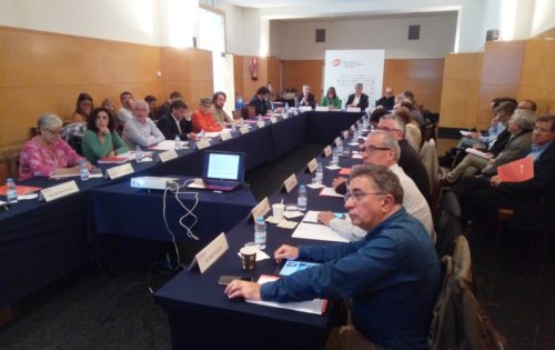 The delegates attending the meeting during the overview of the association's activities.