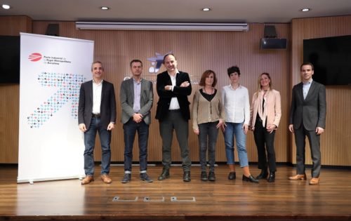 D'esq. a dta.: Carles Rivera, Javier Creus, Oscar Sala, Monse Blanes, Laura Fernández, Sonia Ruiz i Jordi Oliver.